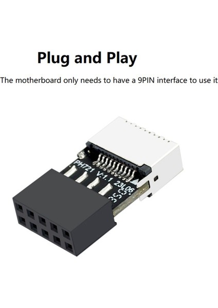 Anakart Usb2.0 9pin - Type-E Dişi Adaptör Usb2.0 Genişletme Kartı (Yurt Dışından) indirimleri