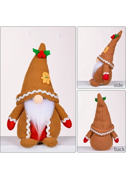 Noel Peluş Örgü Yüzsüz Noel Baba Hediye Süsleri Kadın (Yurt Dışından)