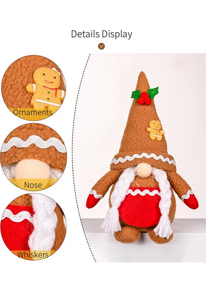 Noel Peluş Örgü Yüzsüz Noel Baba Hediye Süsleri Kadın (Yurt Dışından) indirimleri