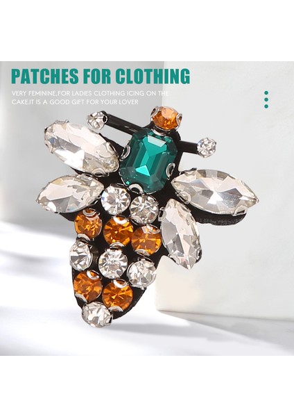 El Yapımı Yapay Elmas Boncuk Yamaları Bees Cool Sew&patches Mavi (Yurt Dışından)