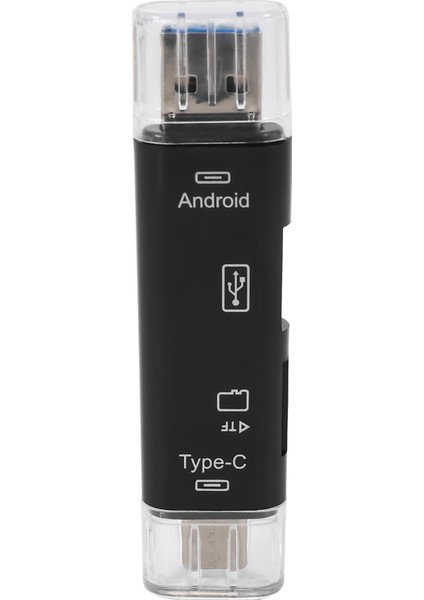 5'i 1 Arada Çok Işlevli Otg Kart Okuyucu Micro-Sd USB Okuyucu Tf Desteği (Yurt Dışından)