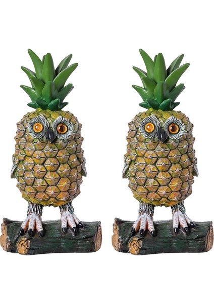 Sevimli Baykuş Şekli Reçine Süsler Pastoral Küçük Ananas-Baykuş (Yurt Dışından)