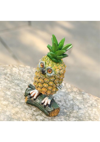 Sevimli Baykuş Şekli Reçine Süsler Pastoral Küçük Ananas-Baykuş (Yurt Dışından)