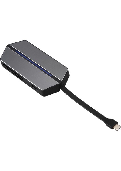 Type-C Dönüştürücü HDMI VGA Hepsi Bir Arada Kart Okuyucu Pd Şarj Genişletici (Yurt Dışından)