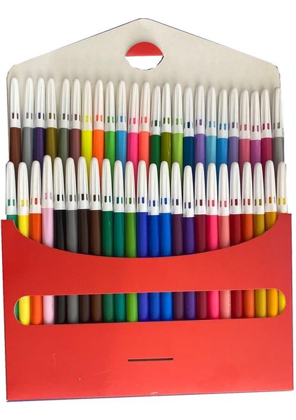 48 Renk Keçeli Kalem Yıkanabilir Su Bazlı 1 Paket Faber 48 Li Keçeli Kalem Metalik Pastel Neon ve Klasik Renkler fiyatları