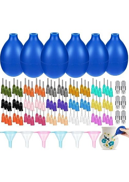 108 Adet Skid Treyler Şişeleri Çömlekçilik Seti 6'lı Çömlekçilik Aplikatörü (Yurt Dışından)