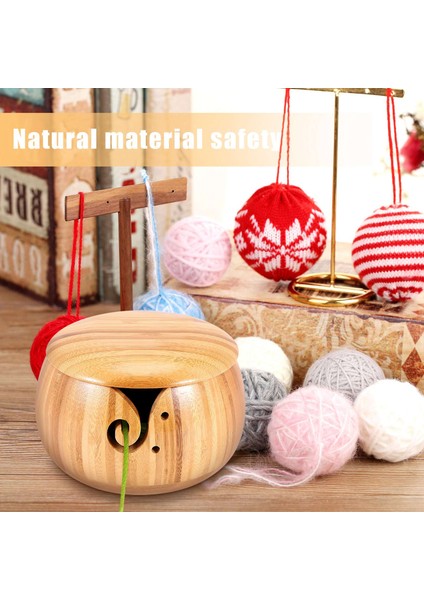 Iplik Kasesi El Yapımı Bambu Iplik Kasesi Çıkarılabilir Kapaklı (Yurt Dışından) fırsatları