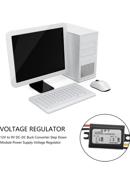 12V Ila 9V Dc-Dc Buck Dönüştürücü Modülü Güç Voltaj Regülatörü (Yurt Dışından)