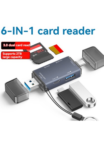 Kart Okuyucu Usb3.0 Sd Tf Kart Okuyucu USB Hub (Yurt Dışından) fiyatları
