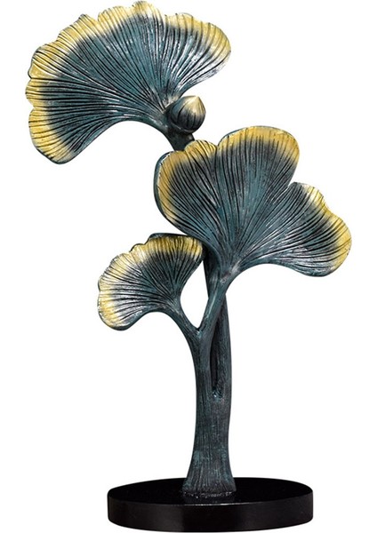 Nordic Ginkgo Biloba Süsleme Yaprak Heykel Masaüstü Dekor El Sanatları A (Yurt Dışından)