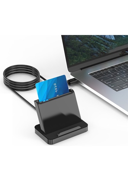 Akıllı Kart Okuyucu USB Cac Ic Atm Akıllı Kart Okuyucu Evrensel (Yurt Dışından)