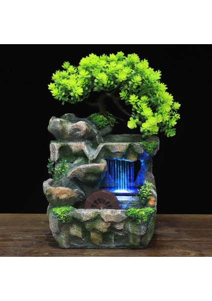 Kapalı Masaüstü Feng Shui Kayalık Çeşme Dekoru Ab Fişi (Yurt Dışından)
