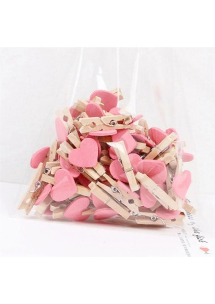 Heart Love Ahşap Elbise Fotoğraf Kağıdı Mandalı Pin Mini Kartpostal Klipsleri (Yurt Dışından) indirimleri