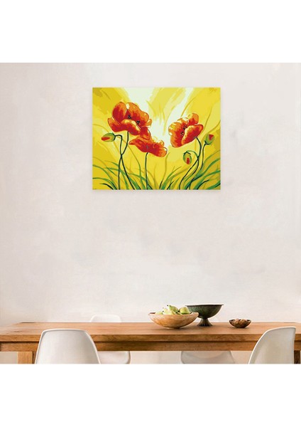 Dijital Boyama Çiçek Dıy Boyama Kitleri Tuval Yağlı Boya 40X50CM (Yurt Dışından) fiyatları