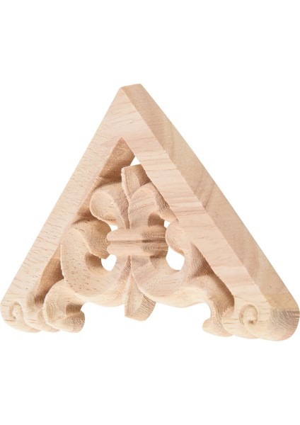 8*8cm Ahşap Oyma Köşe Onlay Aplike Mobilya El Sanatları Boyasız (Yurt Dışından)