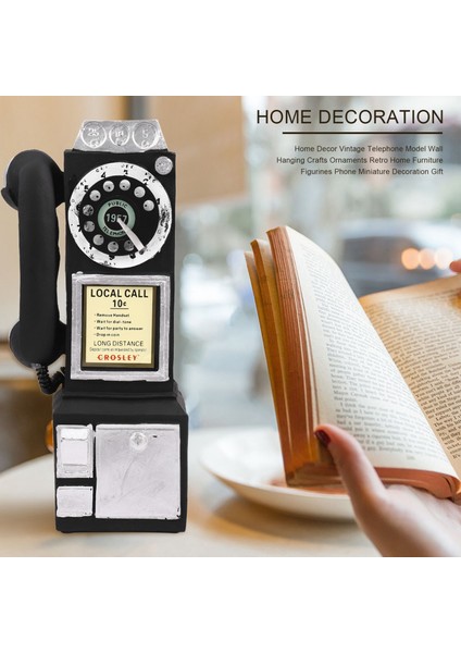 Ev Dekorasyonu Vintage Telefon Modeli Duvar Askısı El Sanatları Süslemeler (Yurt Dışından) fiyatları