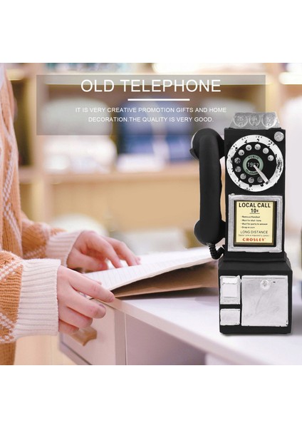 Ev Dekorasyonu Vintage Telefon Modeli Duvar Askısı El Sanatları Süslemeler (Yurt Dışından) modelleri