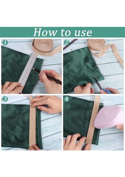 Ütüyle Yapışan Pantolon Kenarı Kısaltma Kendinden Yapışkanlı Pantolonlar Eski Ütüyle Yapışan Etek Ucu Bantı (Yurt Dışından)