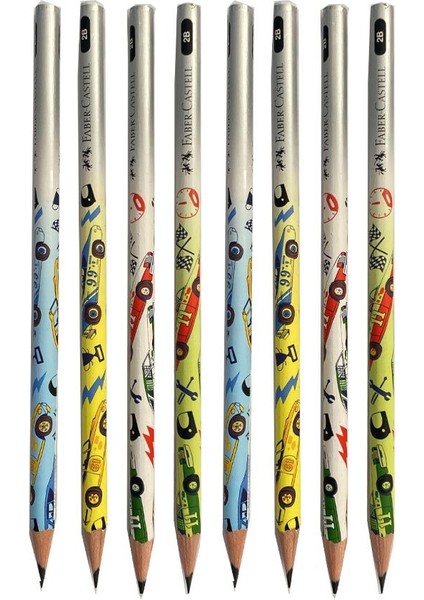 Kurşun Kalem 8 Adet Arabalar 2b Siyah Kurşun Kalem Araba Desenli 2 B Kalem fiyatları