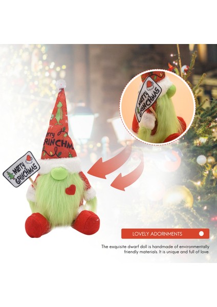 Noel Cücesi Mutlu Noeller Noel Baba Yüzsüz Bebek Isveç Tomte (Yurt Dışından)