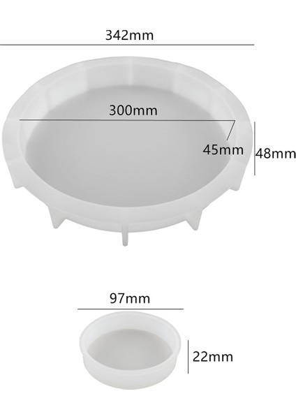 1set Dıy Kristal Epoksi Reçine Bardak Altlığı Kalıbı Yuvarlak Tepsi Silikon Kalıp (Yurt Dışından) fırsatları