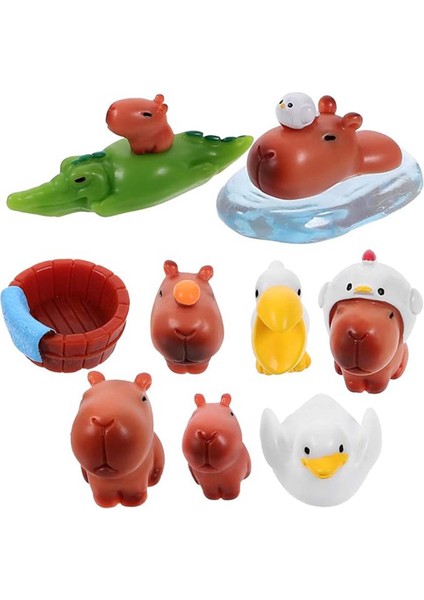 Mini Reçine Kapibara Süsleri Küçük Hayvan Figürü Minyatür (Yurt Dışından) fırsatları