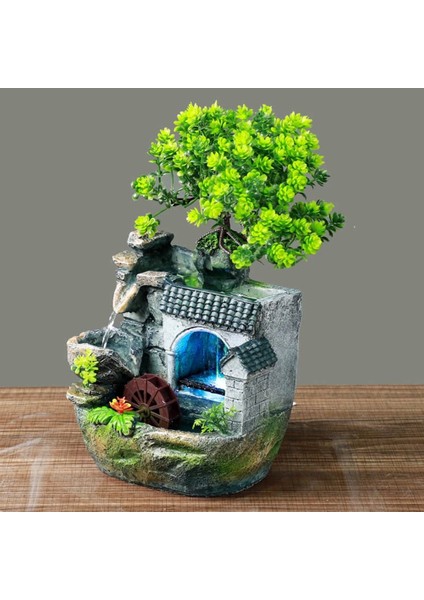 Masaüstü Çeşme Kayalık Şelale Çeşme Masaüstü Mini-Eu Fişi (Yurt Dışından)