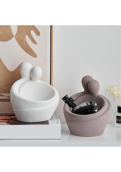 Sarılan Çift Sanat Dekoratif Heykel Iskandinav Boho Soyut B (Yurt Dışından)