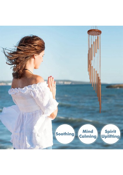 90CM 18 Tüp Rüzgar Çanları Metal Rüzgar Çanları Ev Dekorasyonu Rüzgar Çanları (Yurt Dışından) fırsatları