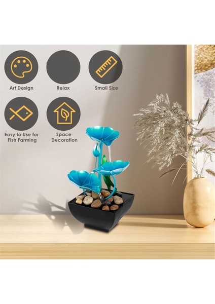 Meditasyon Su Çeşmesi Çiçek Mini Şelale Çeşme Süslemeleri (Yurt Dışından) fiyatları