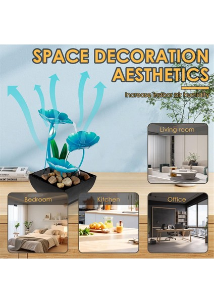 Meditasyon Su Çeşmesi Çiçek Mini Şelale Çeşme Süslemeleri (Yurt Dışından) indirimleri