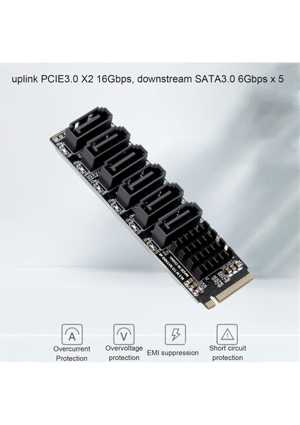 M.2 - Sata3.0 Adaptör Kartı, ASM1166 M.2 Pcıe - Sata Genişletme Kartı (Yurt Dışından) indirimleri