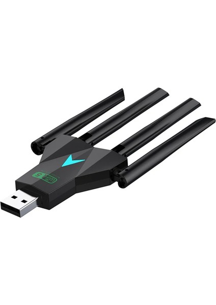 Yeni 1300MBPS Wifi USB Adaptörü Çift Bant 2.4g/5ghz Wi-Fi Dongle (Yurt Dışından)