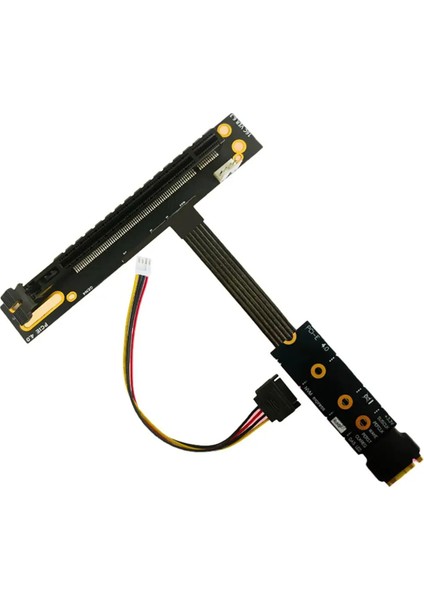 Pcıe 4.0 X4 90 Derece Pcı-E 16X - M2 M.2 Nvme SSD Yükseltici Kablo (Yurt Dışından)