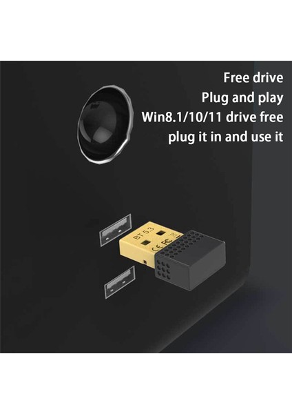 Bluetooth 5.3 Adaptörü Masaüstü Bilgisayar USB Bluetooth Alıcısı (Yurt Dışından)
