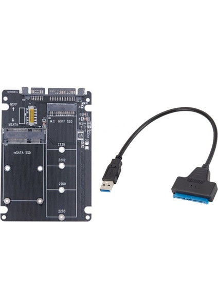 M.2 Ngff Ssd'den Sata 3.0 Adaptör Kartı ve Usb3.0 Kolay Sürücü Kablosu (Yurt Dışından)