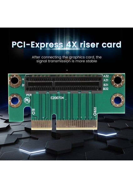 Pcı-Express 4x Riser Card 90 Derece Adaptör Kartı 1u Sunucu Için (Yurt Dışından)