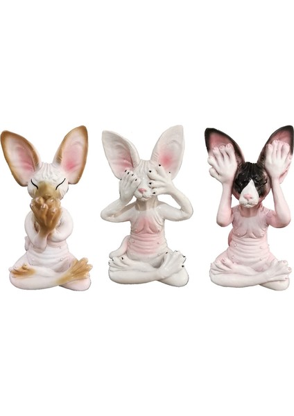 Meditasyon Kedi Heykeli Koleksiyonluk Figürler Minyatür Ev Dekoru (Yurt Dışından)