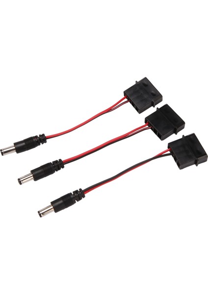 Adet Büyük 4p'den Dc 5521 Şasi LED Işıkları 12V Güç Kablosu Siyah+Kırmızı (Yurt Dışından) fiyatları