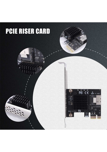 Chia Madenciliği Için Pcıe Riser Card Pcıe 1x - Sas SFF-8087 Sabit Sürücü (Yurt Dışından) indirimleri