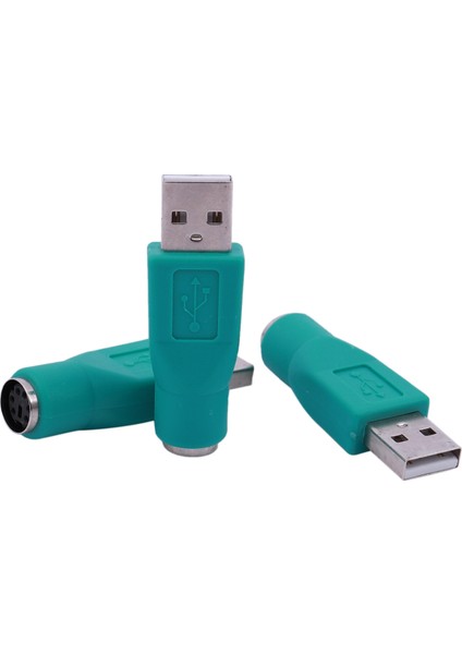 3 x Klavye Fare USB Erkek 2.0 - Ps/2 Dişi Mini Dın 6p Konnektörü (Yurt Dışından)