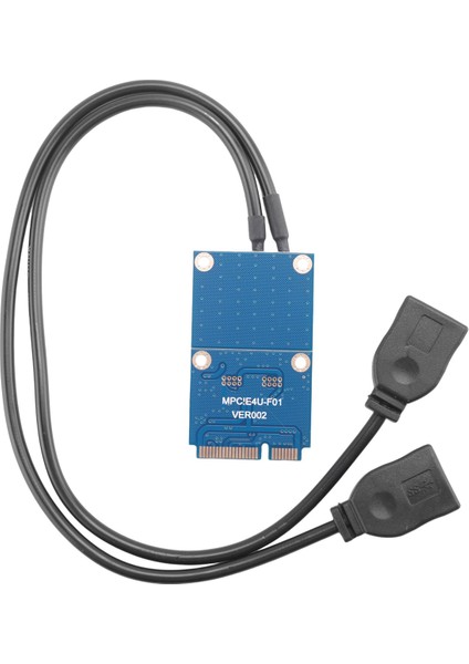 Mını Pcıe Arayüzlü Mini Pcı-E - Çift Portlu Usb2.0 Adaptör Kartı (Yurt Dışından)