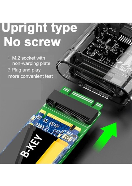M.2 SSD Adaptör Kartı Test Koruyucu Kartı B+M Anahtarı Sata Ngff Uzantısı (Yurt Dışından)