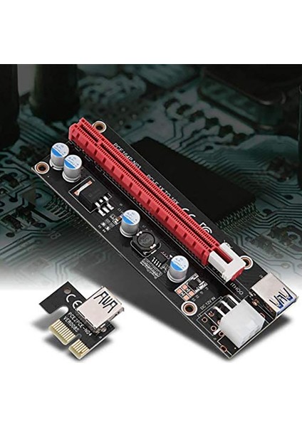 Bitcoin Madencilik Makineleri Için 6 Adet Pcı-E 1x Ila 16X 6 Pin Ekran Kartı (Yurt Dışından)