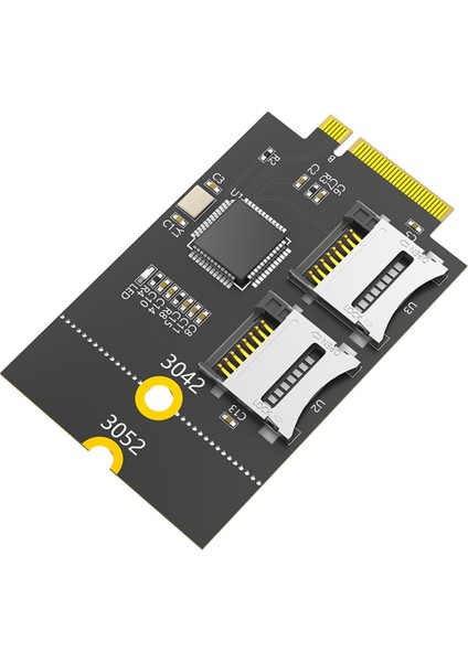 Çift Micro-Sd Kart, Tf Karttan Ngff M.2 Anahtar B Okuyucu (Yurt Dışından)