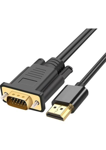 HDMI Uyumlu - VGA Dönüştürücü Kablo 1080P Altın Kaplama Pc Için (Yurt Dışından)