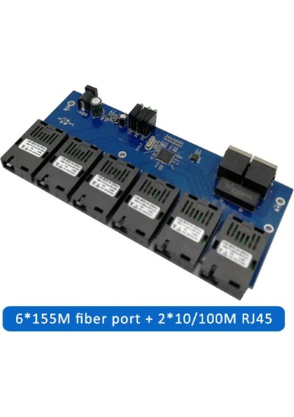 7F1E Ethernet Anahtar Dönüştürücü Ethernet Fiber Optik Medya Dönüştürücü (Yurt Dışından)