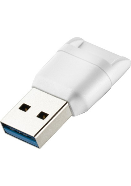 Hafıza Kartı Okuyucu Adaptörü USB 3.0 Yüksek Hızlı Flash Bellek Kartı Beyaz (Yurt Dışından)