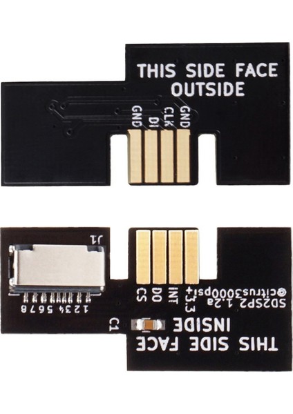 Ngc Gamecube Micro-Sd Kart Okuyucu Için D2SP2 Sdload Sdl Adaptörü, Siyah (Yurt Dışından)