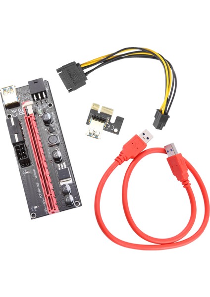 60CM Yükseltici Kart Pcie 1x Ila 16X USB 3.0 Veri Kablosu Bitcoin Madenciliği (Yurt Dışından)